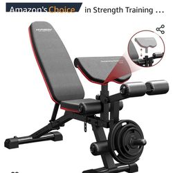 HARISON Adjustable Weight Bench with Leg Extension and Preacher Pad
