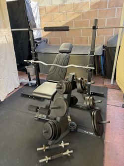 Weight bench set