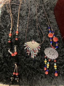 Handmade ceramic necklace