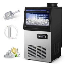 New TITTLA 13.5 in. Freestanding Ice Maker w/ Interior Blue LEDs in Black 