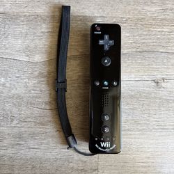 Black Nintendo Wii Remote With Motion Plus