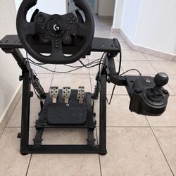 Logitech Racing Simulator FUL CABLE MANAGEMENT WITH WHEELS AND  SHIFTER