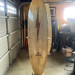 Wooden (Hollow core) surfboard by Crixo