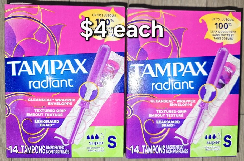 Tampax Radiant Tampons