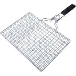 Grill Basket, Barbecue BBQ Grilling Basket with Removable Handle