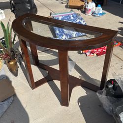 Glass Entry Table 