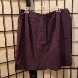 Plum stretch skirt