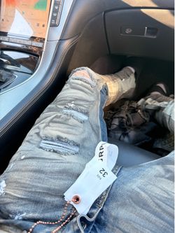 Purple jeans