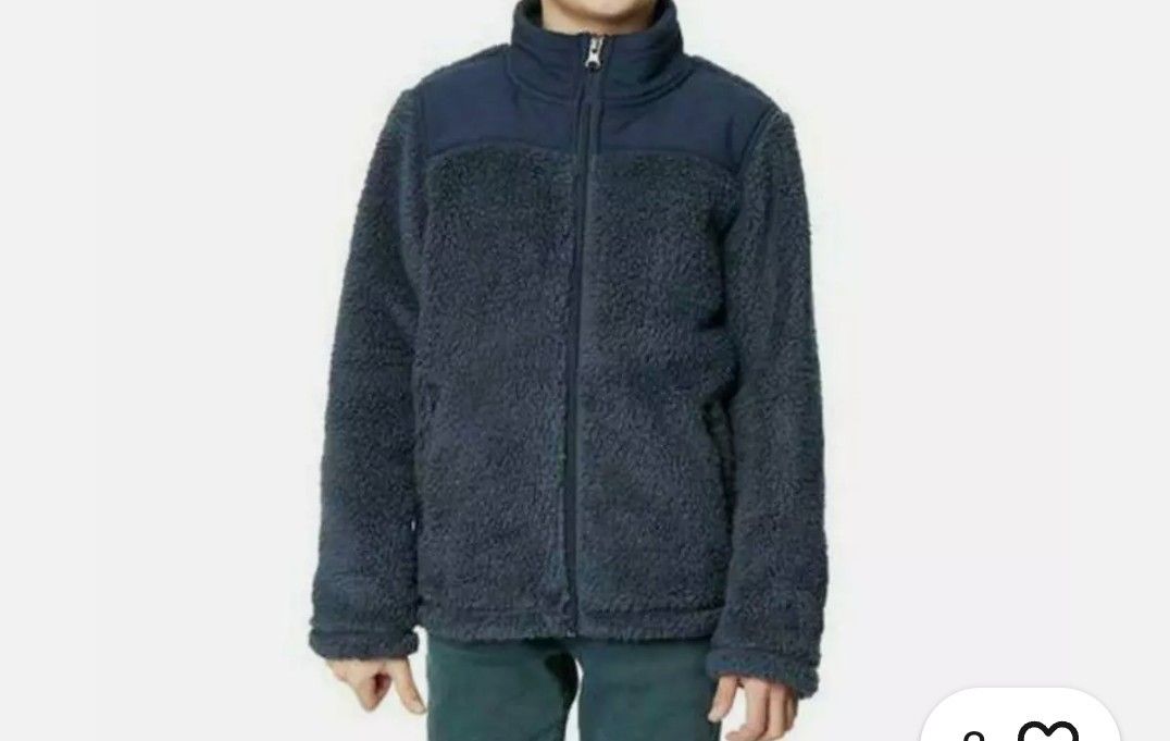  New - 32 Degrees Heat Boy's Sherpa Lined Fleece Full Zip Jacket

