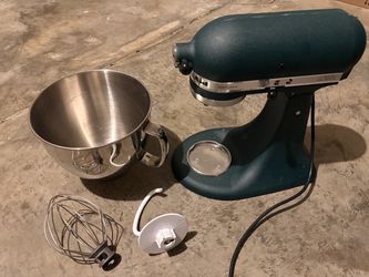 Kitchen Aid Artisan ($250 just mixer & regular attachments)