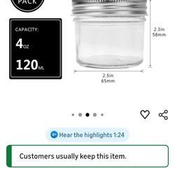 4oz jars 40 pieces