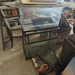 2 Fish Tanks And Stand