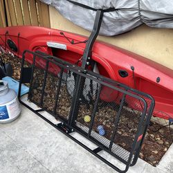 Curt folding cargo basket