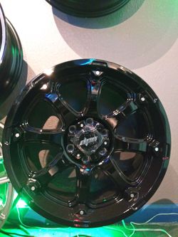 (4) New Black 20×9 Off Road Rims