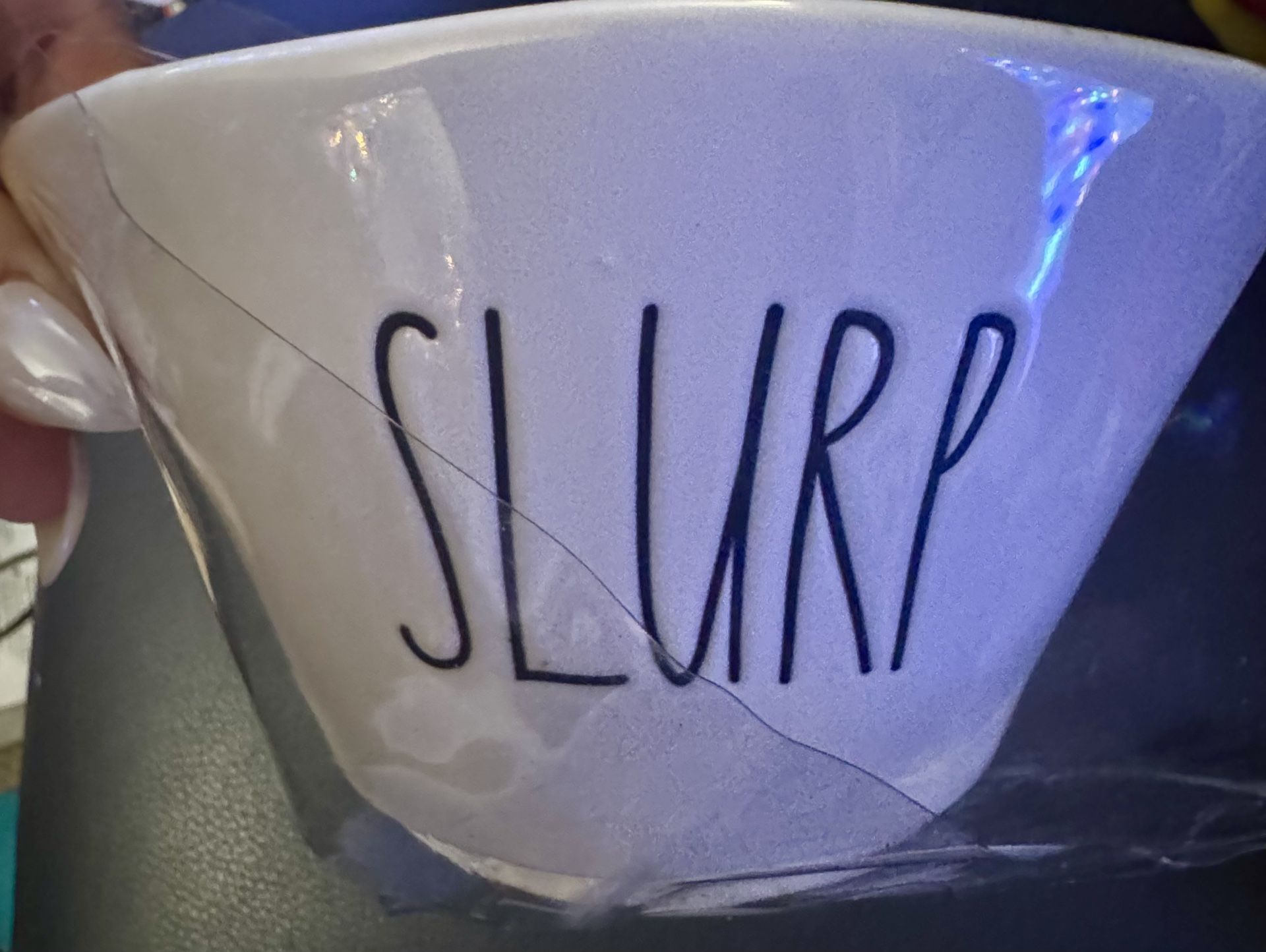 Rae Dunn “Slurp” Bowl with 2 Chopsticks