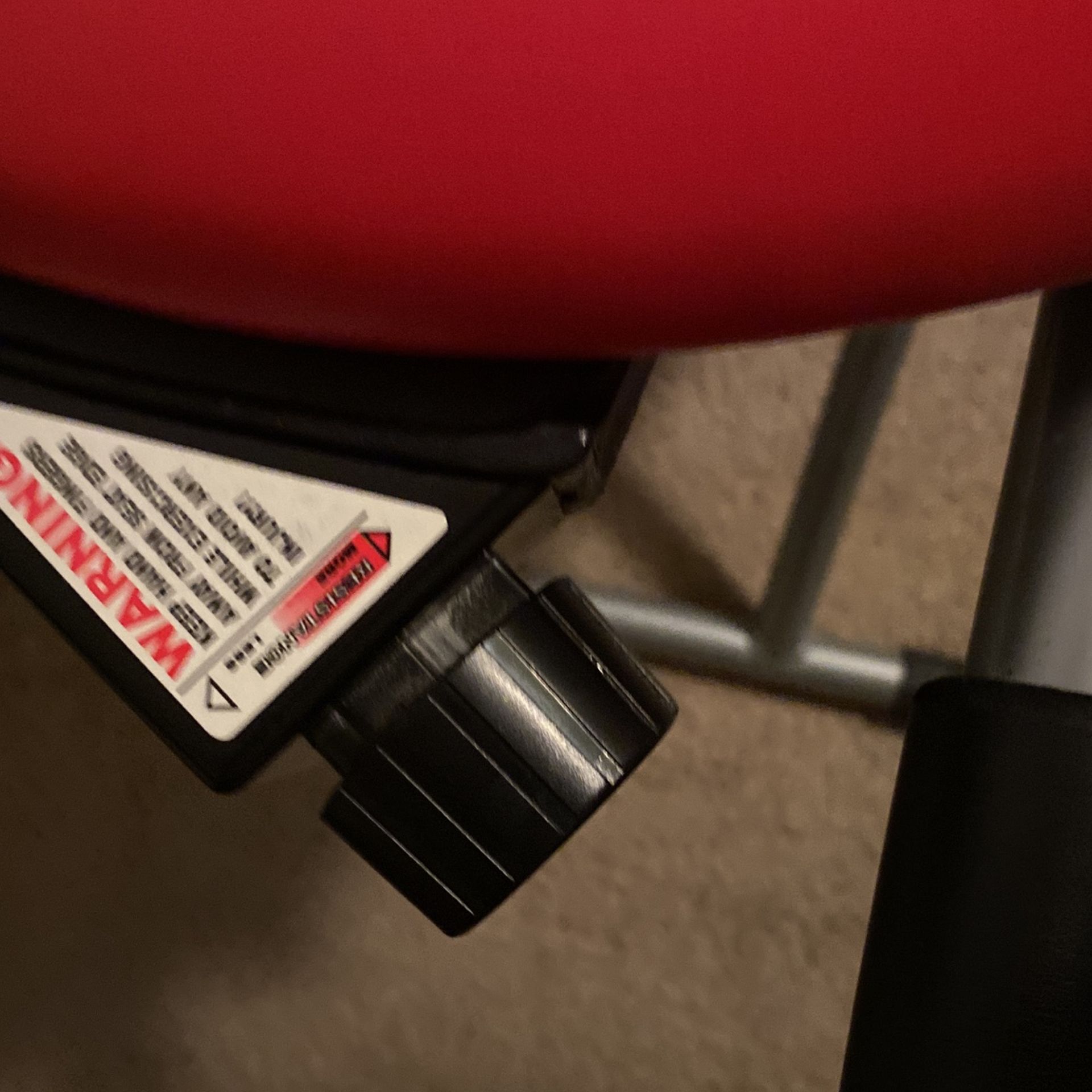 Red XL Fitness Abdominal Exercise Chair Core Resistance Rotation for