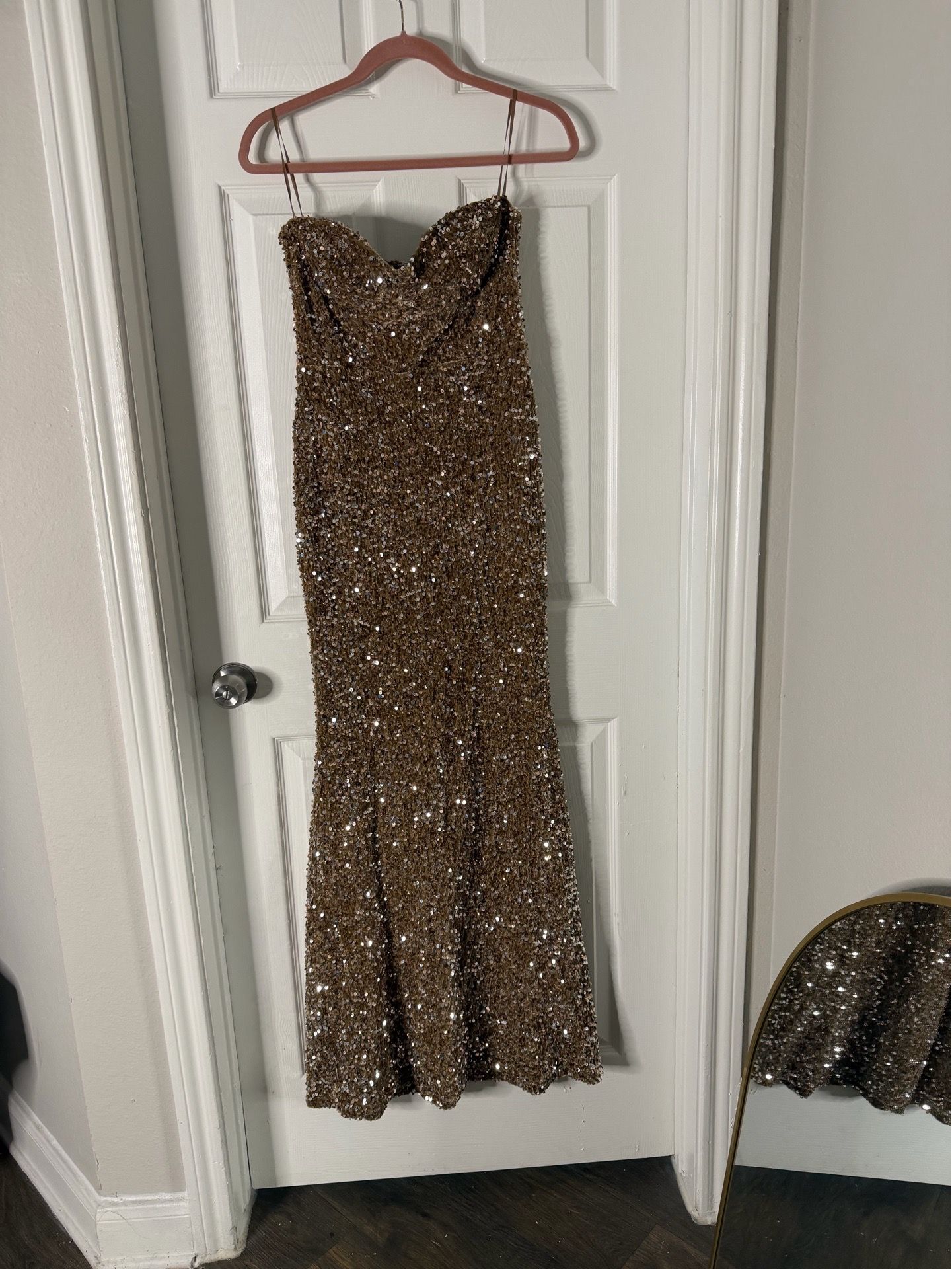 Gold dress