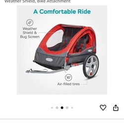 In Step Bike Trailer For 2 Passengers. 