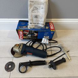 Ryobi 4” Angle Grinder With Box & Accessories 