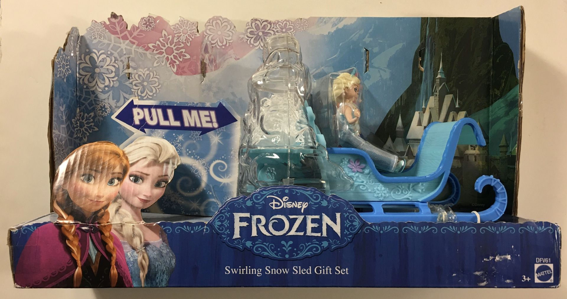 Disney Frozen Swirling Snow Sled Gift Set Elsa & Anna Playset - NEW