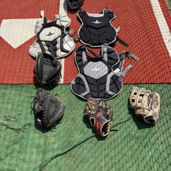 Bundle: Rawlings Catcher-SOLD, Wilson Catcher, Rawlings Pitcher