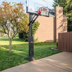 Goalrilla 60 inch in ground basketball hoop, adjustable basketball court 