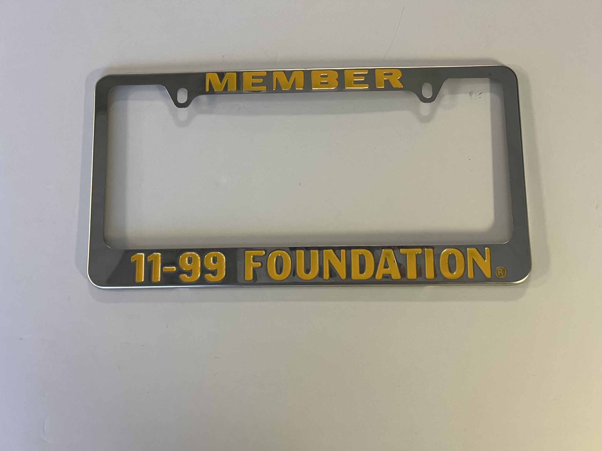 CHP 11-99 Foundation License Plate GOLD