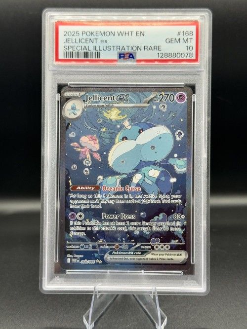 Pokemon PSA 10 Jellicent ex 168/086