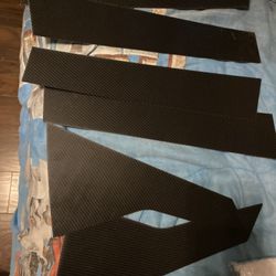 Plastic Carbon Fiber window pillar covers