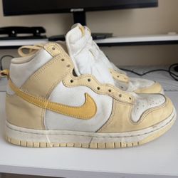 Yellow Nike Dunk High