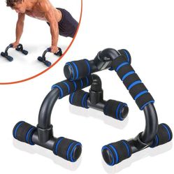 Push Up Bars Gym Exercise Equipment Fitness, 1 Pair Pushup Handles with Cushioned Foam Grip and Non-Slip Sturdy Structure Push Up Bars for Men & Women