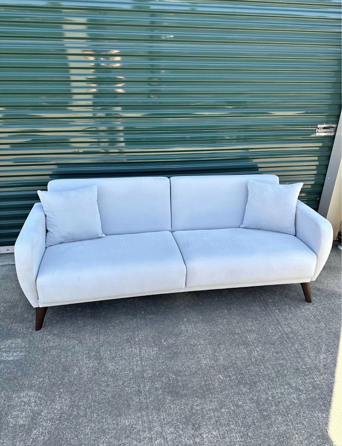 White Cream Fold Out Sofa