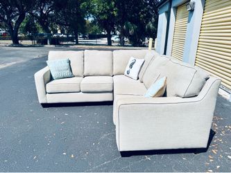 Elegant High End Kevin Charles Modern Coastal Sectional Sofa