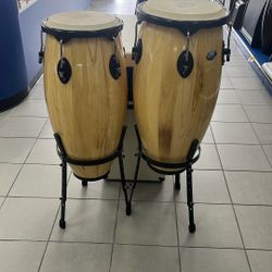 Conga Drum Set With Stands