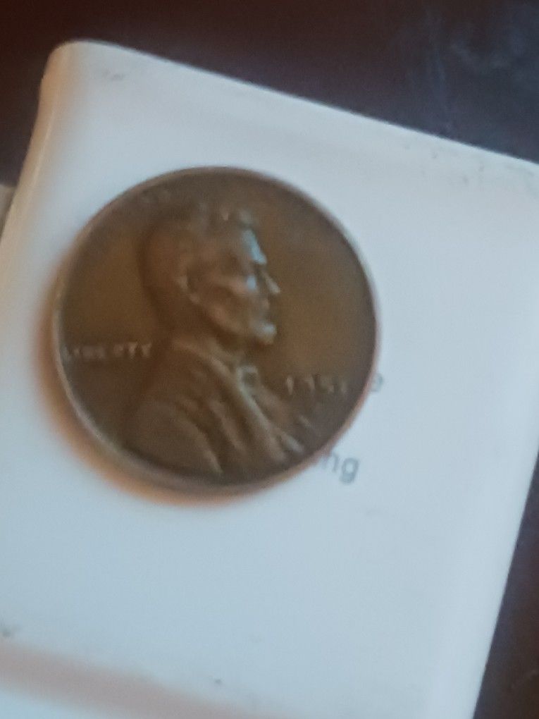1951 Wheat Penny miss Print