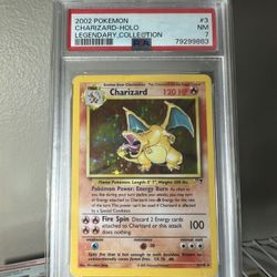 POKEMON PSA 7 CHARIZARD LEGENDARY COLLECTION HOLO