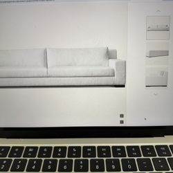 Luxury, Deep Seat, White Sofa, Easy-Care Great Deal!