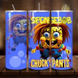 Chucky SpongeBob SquarePants Horror Tumbler