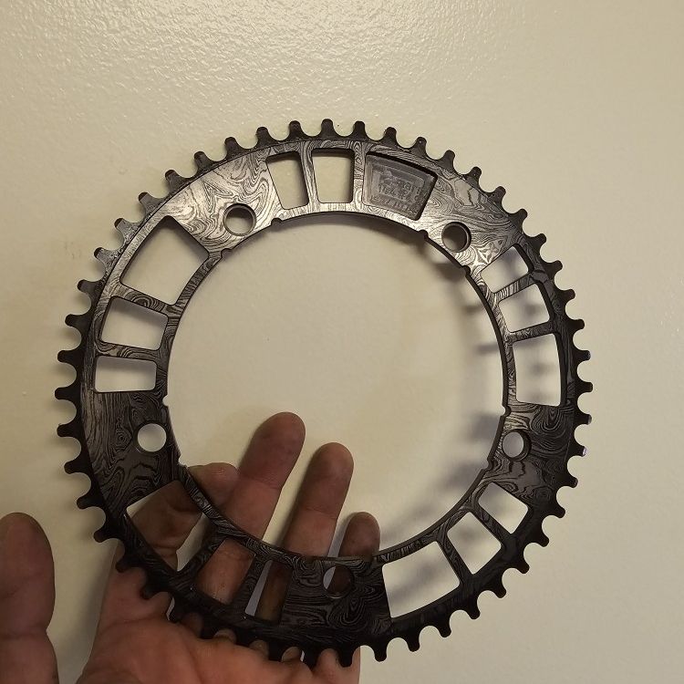 AARN x MASH Damascus 49t RARE Chainring 144bcd Track Bike