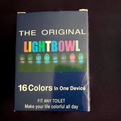 LIGHTBOWL Toilet Night Light Motion Sensor 16 Colors Fits Any Toilet Seat