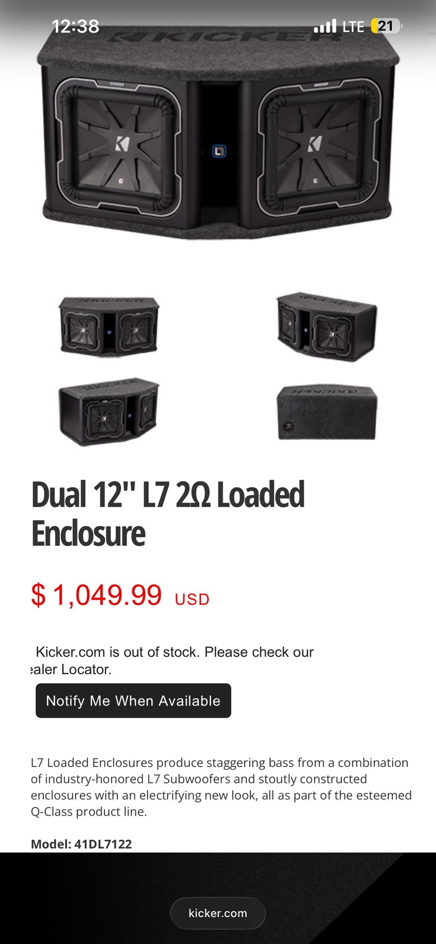 Kicker Speaker