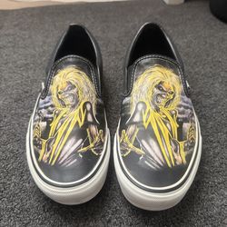Van’s Limited Edition Iron Maiden Slip-ons size 9.5