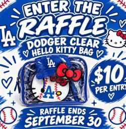 LA Dodgers Hello Kitty Clear Bag