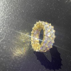 Double Row Eternity Ring Sz 7