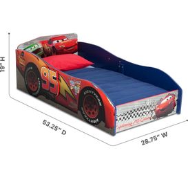 Cars the movie toddler bed
