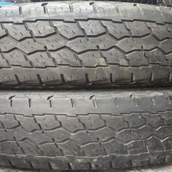 LT 325 60 20 PAIR OF 2 USED TIRES MILLESTAR PATAGONIA AT/R IN EXCELLENT CONDITIONS