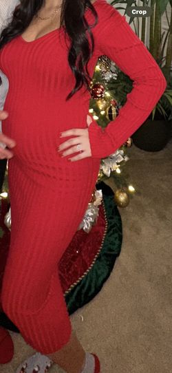 Red Sweater Dress