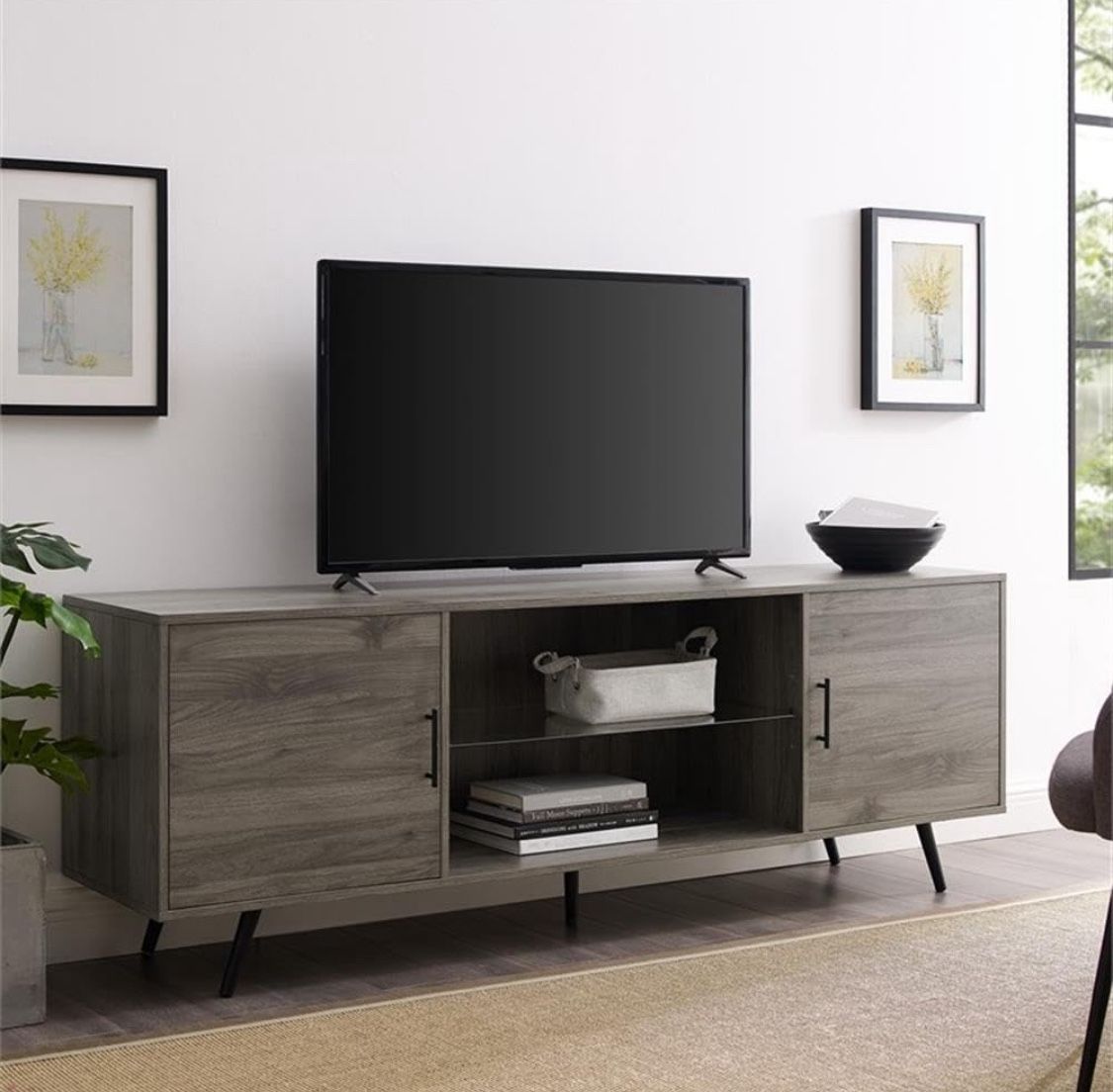 Large 60” Mid Century Modern TV Stand