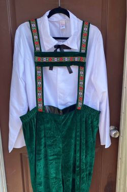Green Velvet Dirndl Oktoberfest Costume Set