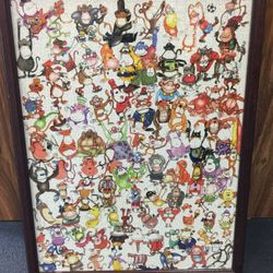 Large kids puzzle with frame